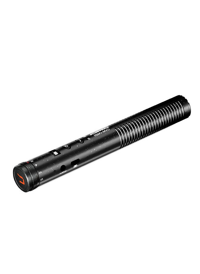 COMICA CVM-VM20 Video Cardioid Condenser Microphone 2-level Low Cut Noise Canceling 3.5mm Monitoring with Shock Mount Windscreens Carrying Case Built-in 300mAh Battery for Smartphone DSLR Mirrorless Camera  - Image 4