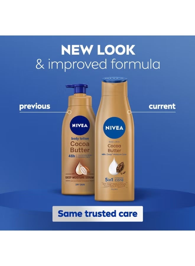 Nivea Body Lotion Cocoa Nourish 48+ Moisture – 400ml - Image 4