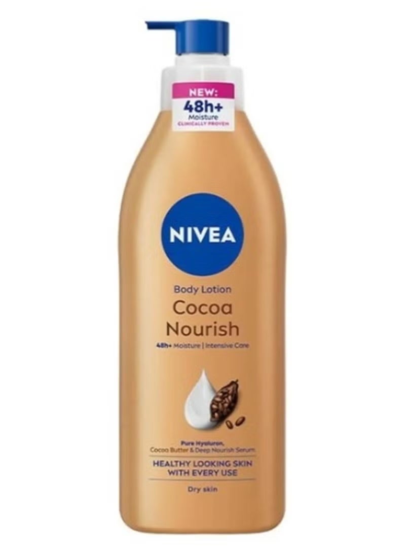 Nivea Body Lotion Cocoa Nourish 48+ Moisture – 400ml - Image 1