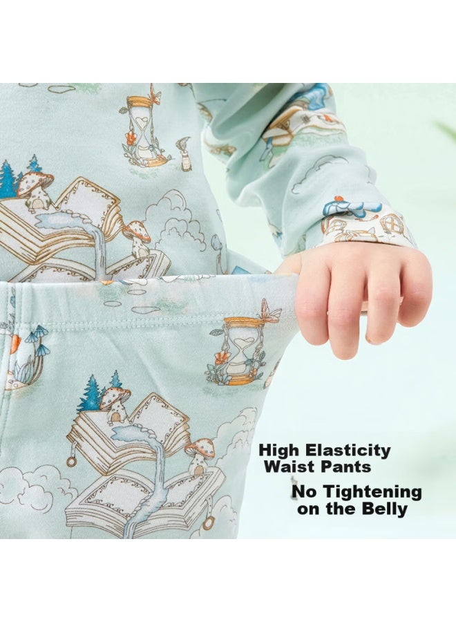 Beptides Beipes Children's Home Wear Set Spring And Summer New Baby Pajamas Pure Cotton Clothes Class A Boneless Female - Image 3