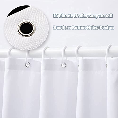 Ufeela Kids Boys Shower Curtain - Cartoon Planet Cute Universe Galaxy Space Moon Kid Shower Bathroom Set Baby Print Cosmos for Boys Girls Kids Bath Curtain Accessories Decor 60Wx72L - Image 4