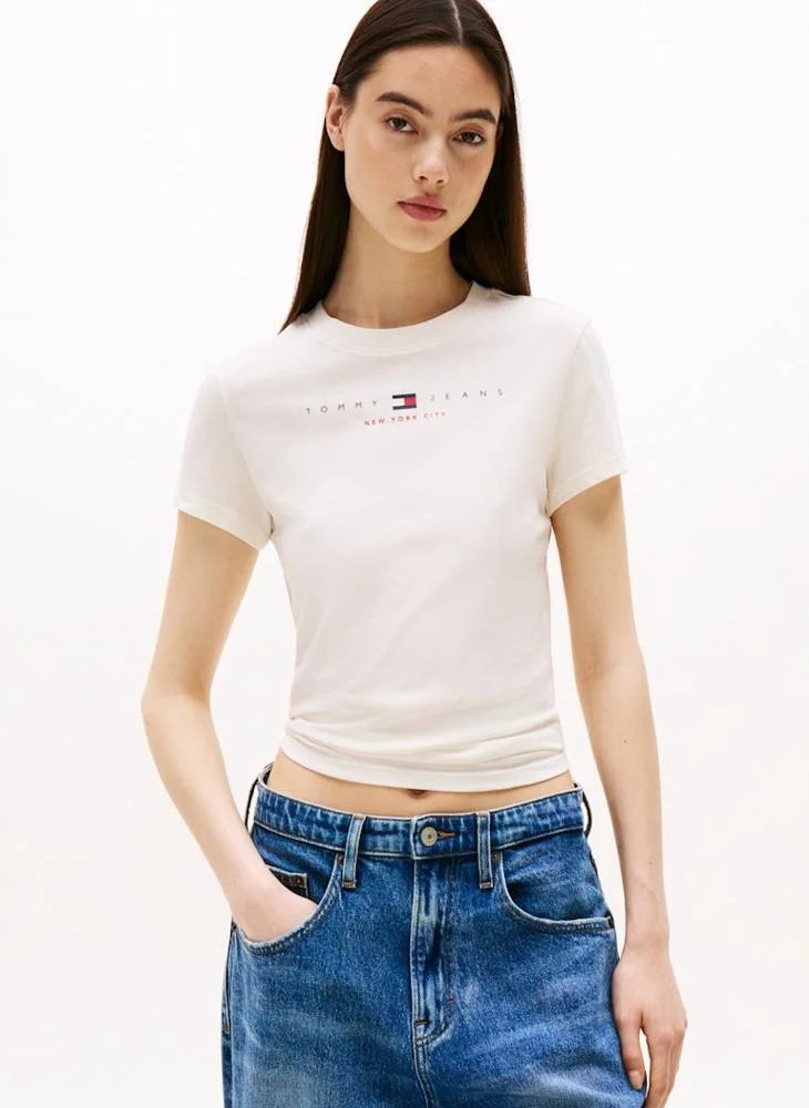تومي جينز Graphic Crew Neck T-Shirt