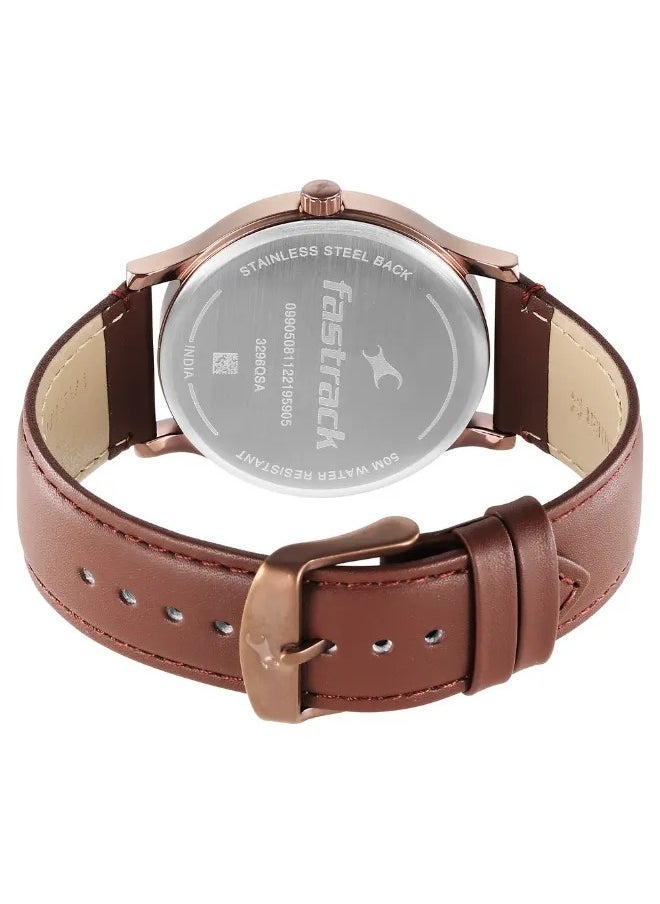 Men's Analog Round Shape Leather Wrist Watch - 3296QL02 - 47.85 Mm - pzsku/ZFD079FCABD912C686B34Z/45/_/1727087688/9a59bdb1-2878-4f54-aca3-15f4279e959c