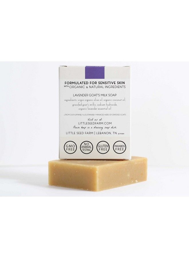Little Seed Farm Organic Goat’S Milk Soap 3 Pack Of Lavender Facial And Body Soap Bars Natural Handmade And Cruelty Free Calming And Relaxing Suitable For Sensitive Skin - Image 4