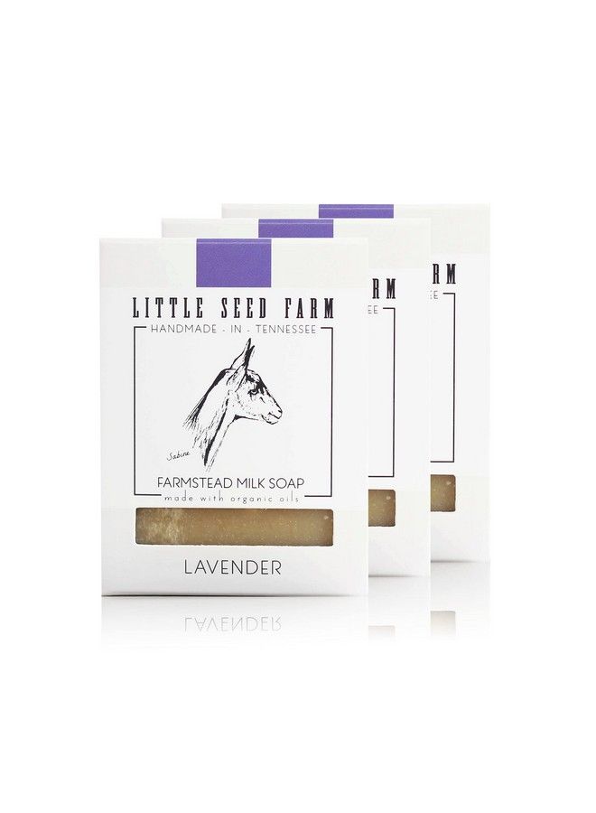 Little Seed Farm Organic Goat’S Milk Soap 3 Pack Of Lavender Facial And Body Soap Bars Natural Handmade And Cruelty Free Calming And Relaxing Suitable For Sensitive Skin - Image 2
