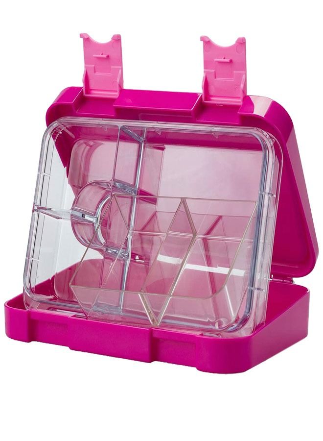 Snack attack Lunch Box Bento style Purple Color for Kids|4 & 6 Convertible Compartments| BPA FREE| LEAK PROOF| Dishwasher Safe | Back to School Season |Food Graded Materials| Made of Triton| Deer - Image 4