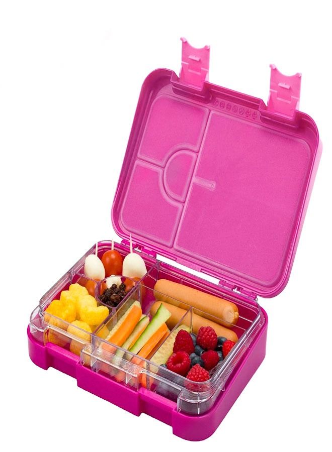 Snack attack Lunch Box Bento style Purple Color for Kids|4 & 6 Convertible Compartments| BPA FREE| LEAK PROOF| Dishwasher Safe | Back to School Season |Food Graded Materials| Made of Triton| Deer - Image 3
