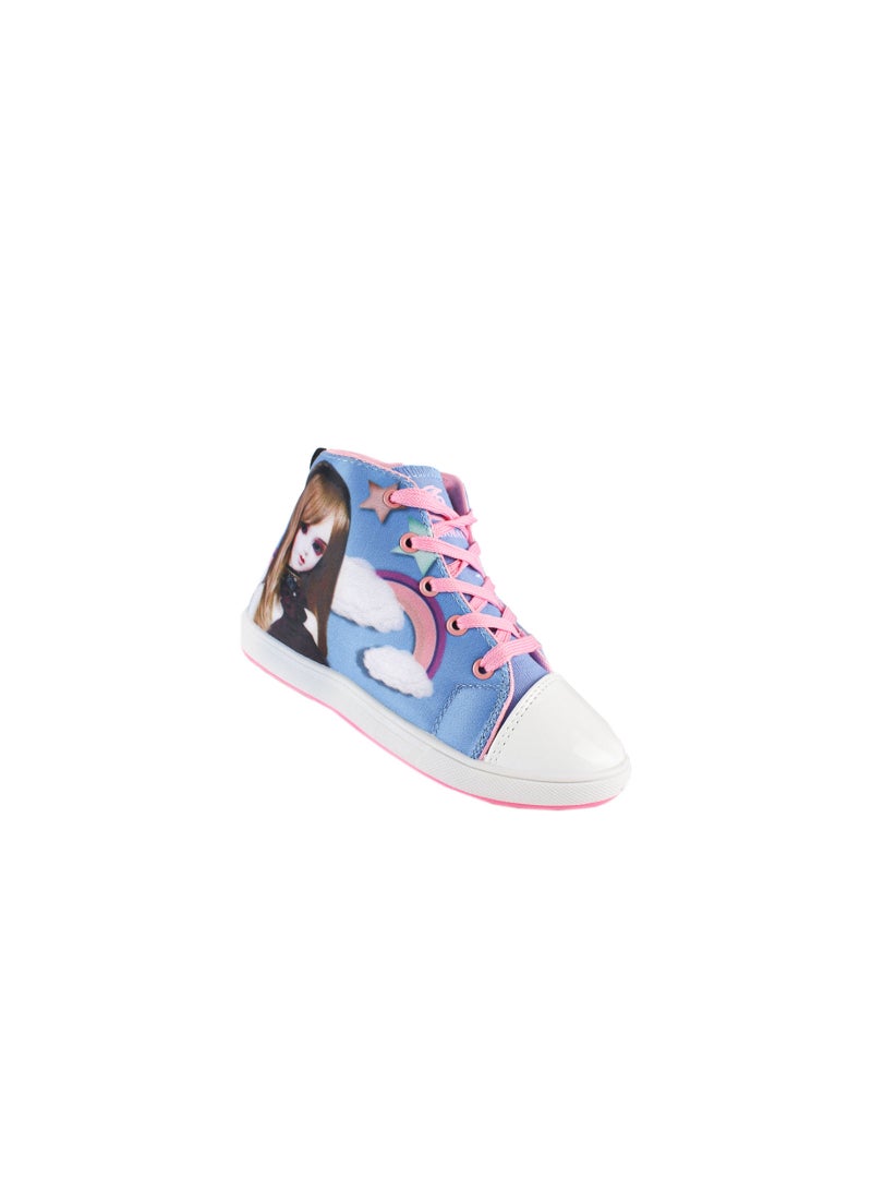 Half boot girls casual fabric