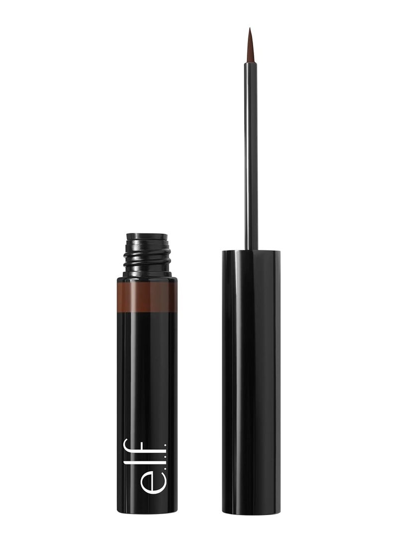 elf h2o proof inkwell eyeliner pen high-pigment waterproof liquid eyeliner matte finish vegan cruelty-free Caffeinated - Image 1