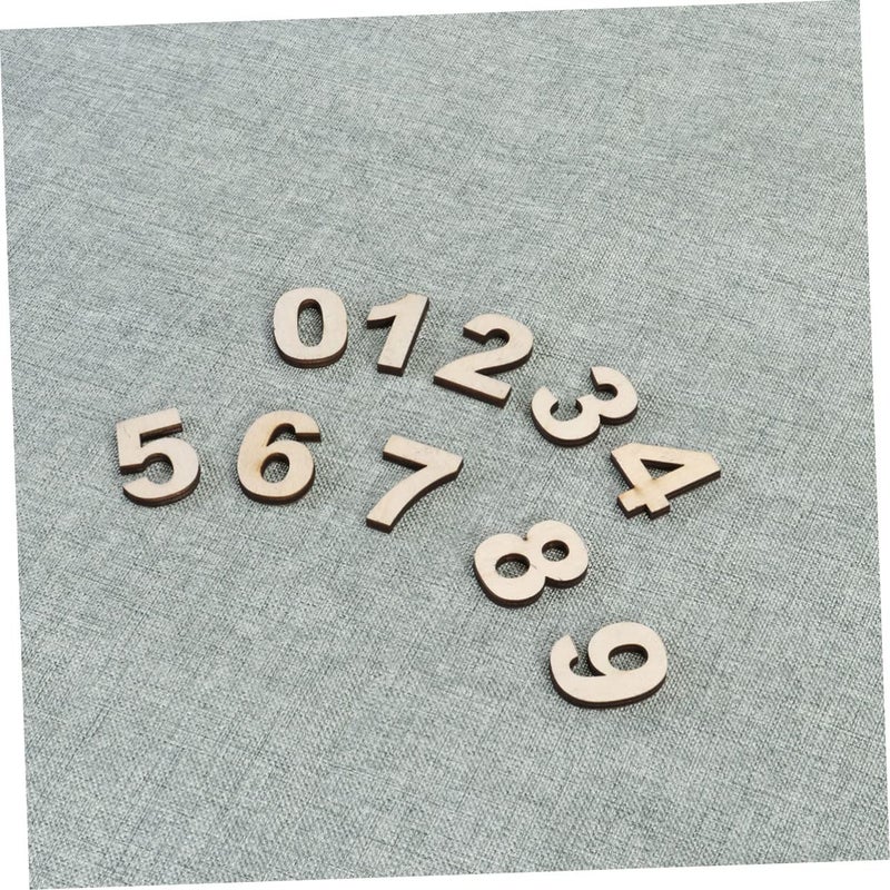 Self Adhesive Wooden Number Decals for Photography Home Decor Props - Image 3