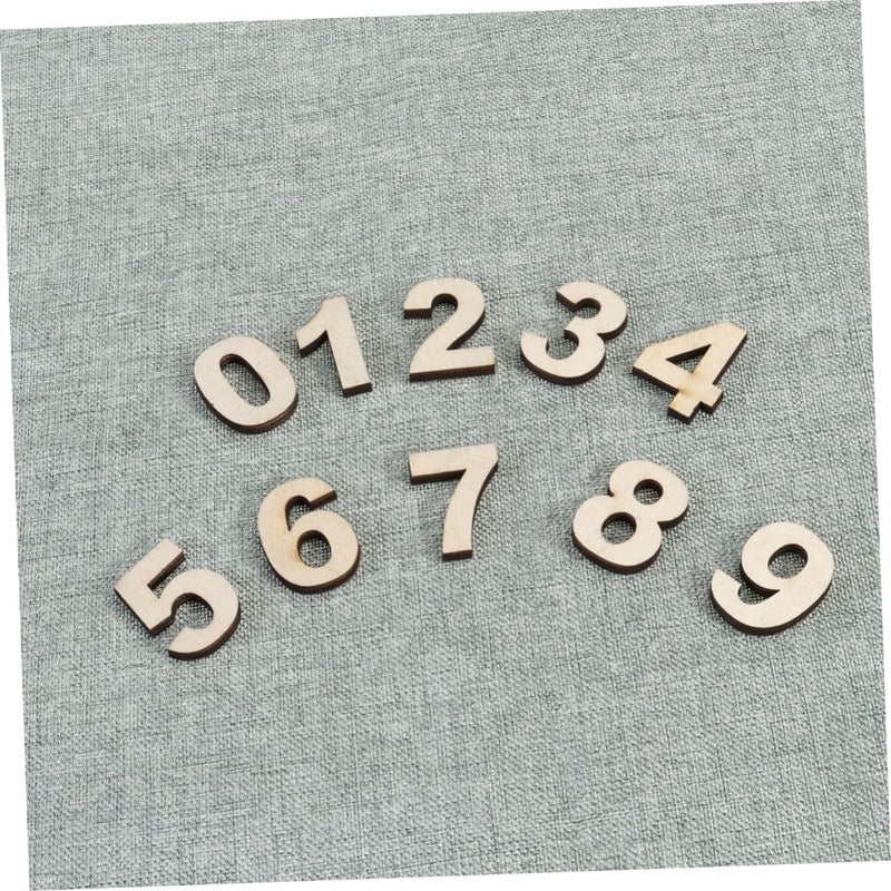Self Adhesive Wooden Number Decals for Photography Home Decor Props - Image 4