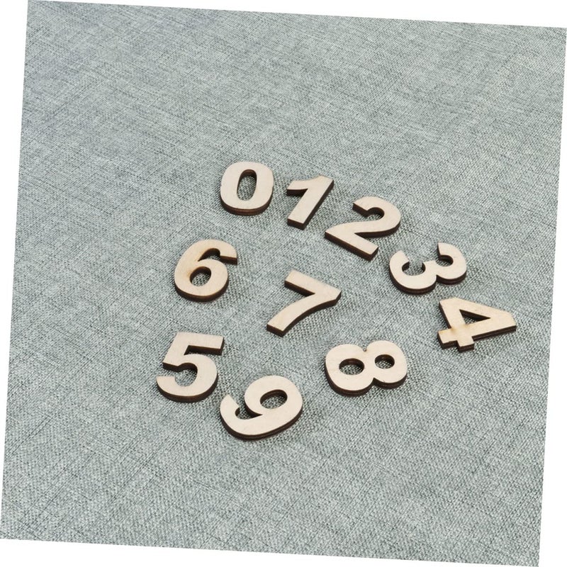Self Adhesive Wooden Number Decals for Photography Home Decor Props - Image 5