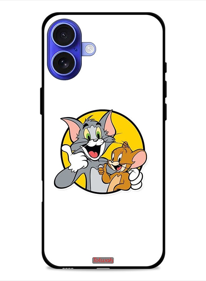 Tolwak Apple iPhone 16 Plus Protective Case Cover Tom And Jerry - Image 1