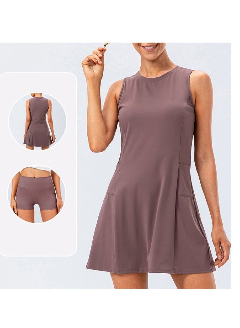 Loquat Anti - malfunction of air yoga golf sport tennis skirts twinset - Image 3