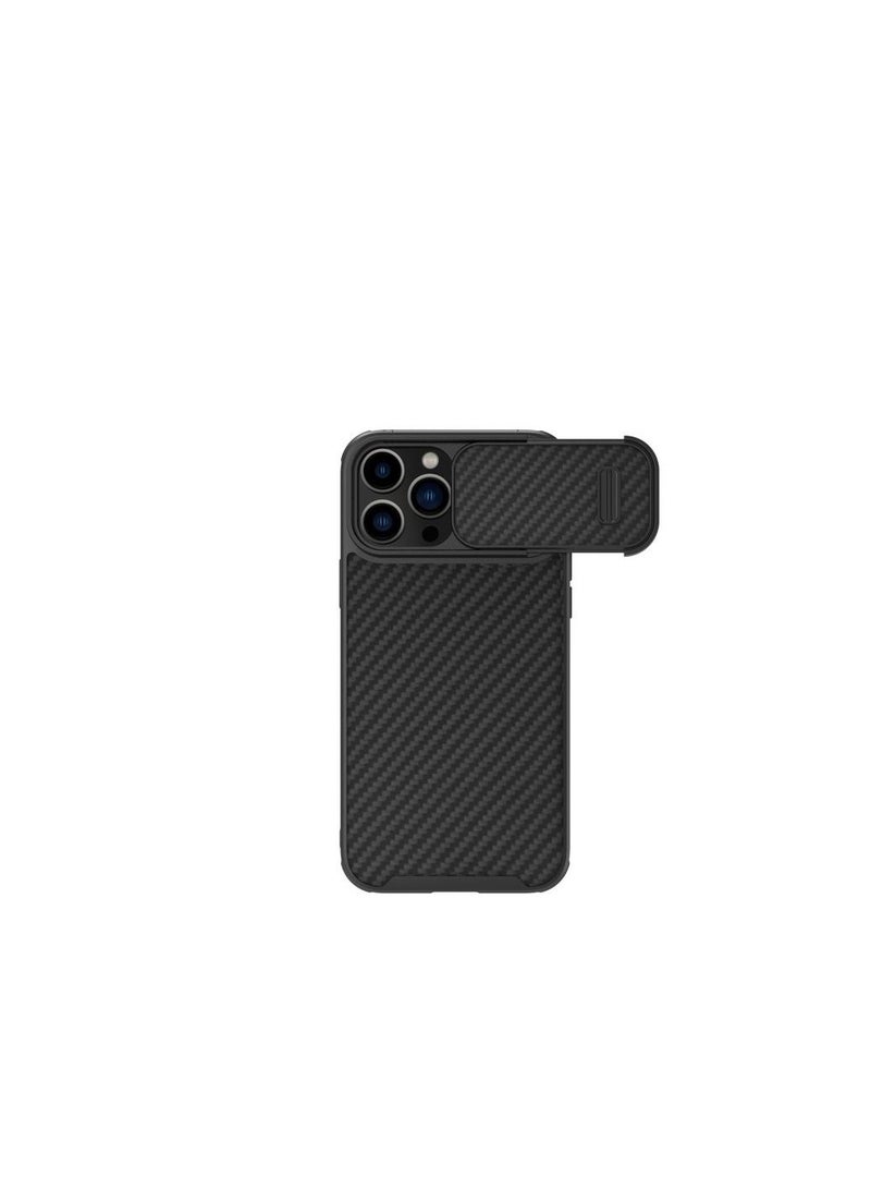 Nillkin Nillkin Synthetic Fiber S Case iPhone 14 Pro Max with camera cover black  - Image 1