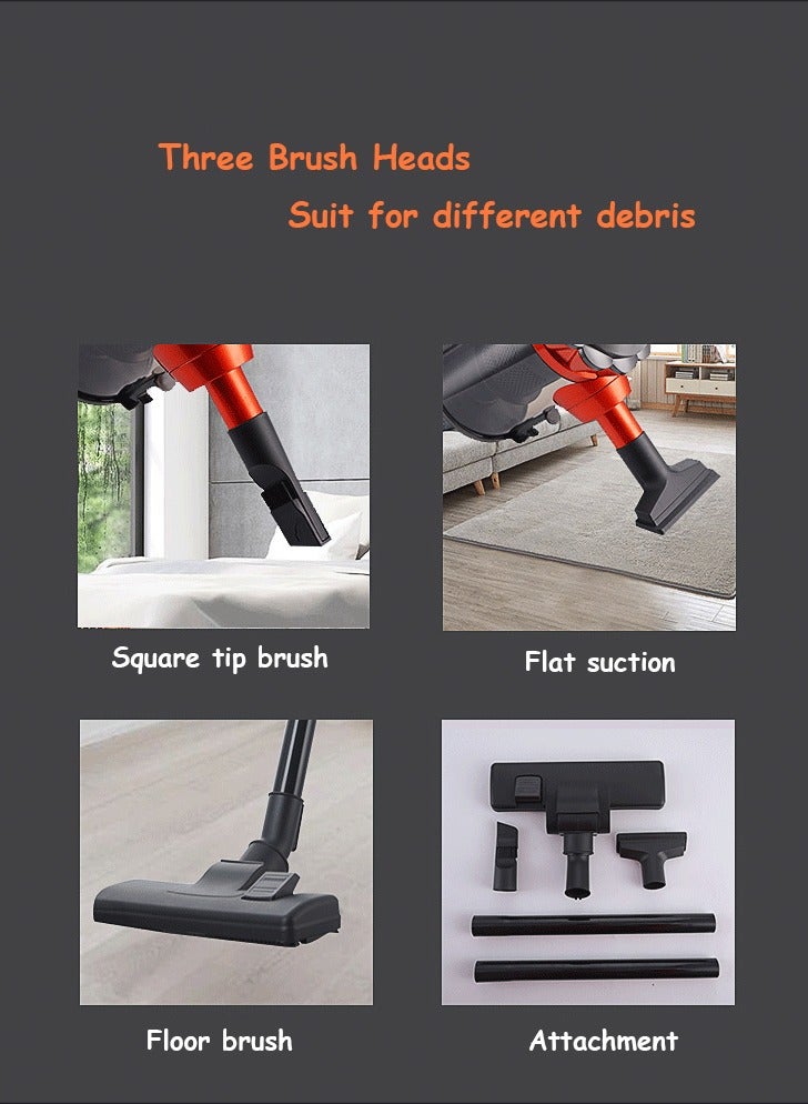 Joshberg 2 in 1 Vacuum Cleaner,4m Corded Upright Vacuum Cleaner,18000pa High Suction Stick Vacuum,600W 1.5L Large Capacity for Home, Hard Floor, Carpet,Bed,Car,GHA-585,Black - Image 5