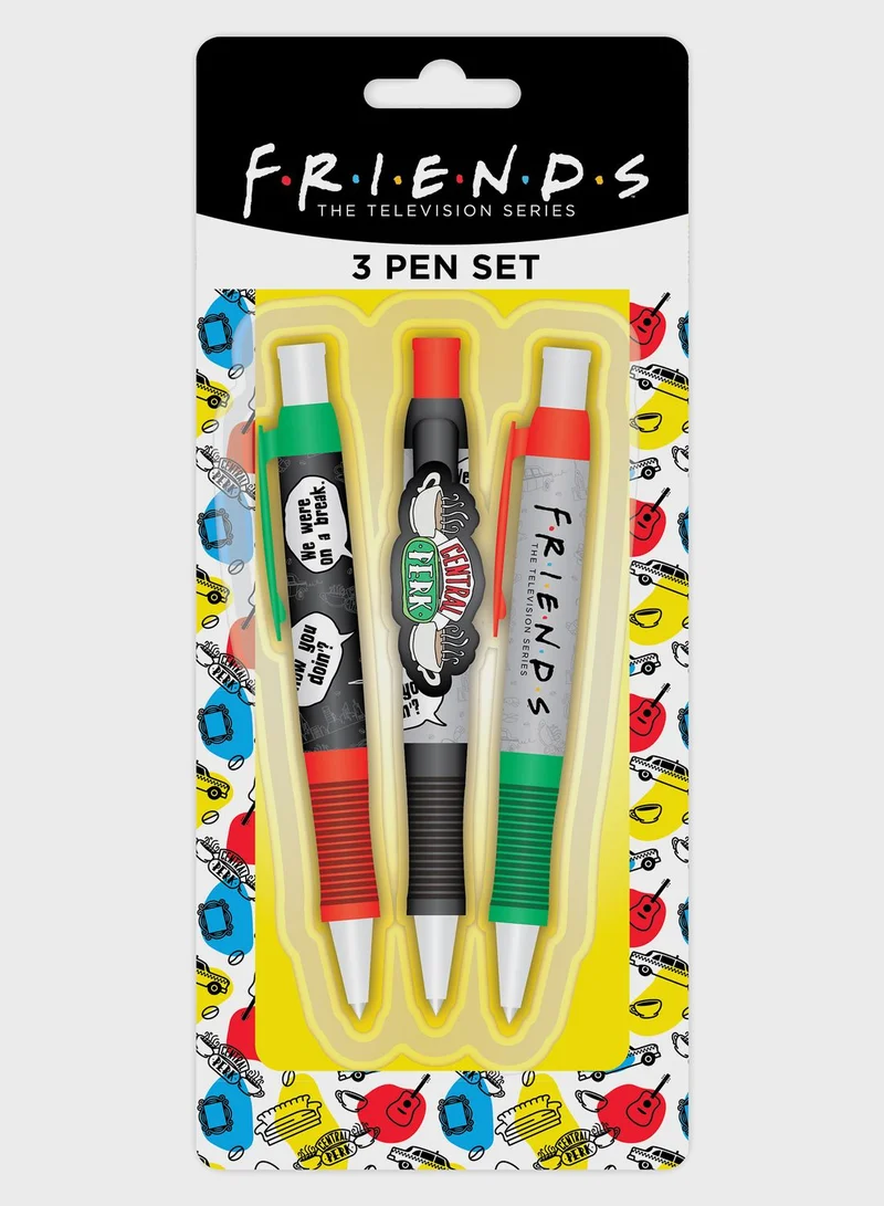 Friends Friends Set Of 3 Pens