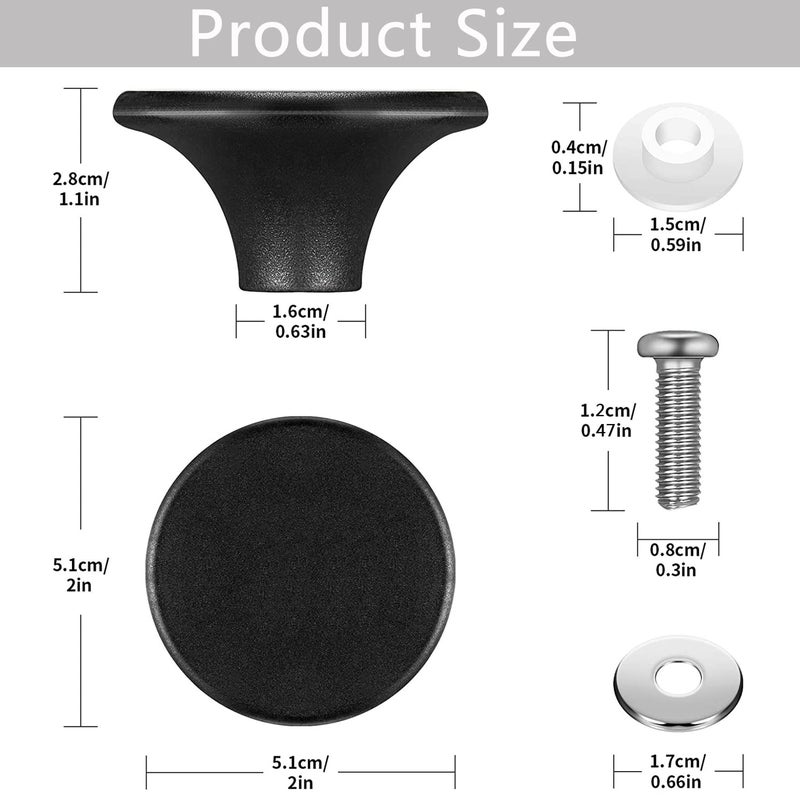 ILOVYO Dutch Oven Knob Compatible with Le Creuset Pan, Pots Lid Handle Replacement, for Lodge, Aldi and Other Enameled Cast Iron(1 Pack) - Image 2