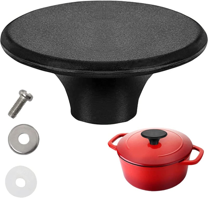 ILOVYO Dutch Oven Knob Compatible with Le Creuset Pan, Pots Lid Handle Replacement, for Lodge, Aldi and Other Enameled Cast Iron(1 Pack) - Image 1