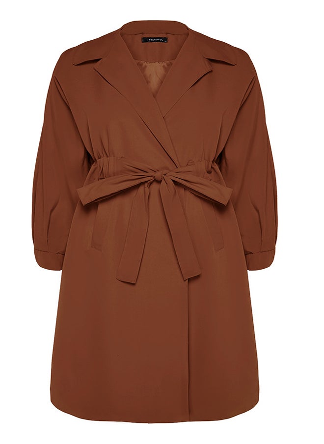 trendyol - Plus Size Trench Coat Trendyol Curve - Image 1