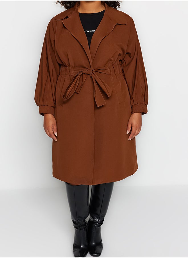 trendyol - Plus Size Trench Coat Trendyol Curve - Image 1
