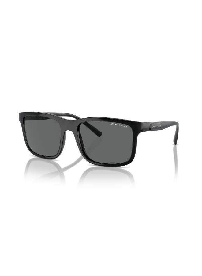 Armani Exchange Full Rimmed Rectangular Sunglasses 0AX4145S 57 815887  - Image 1