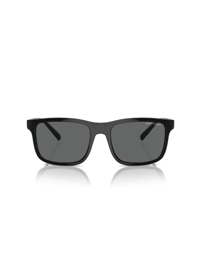 Armani Exchange Full Rimmed Rectangular Sunglasses 0AX4145S 57 815887  - Image 3