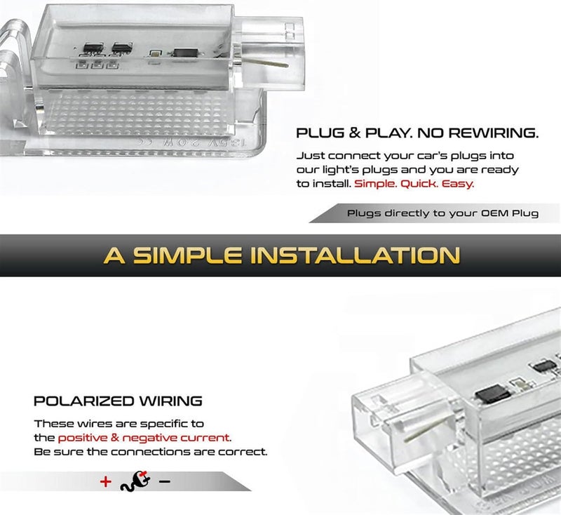 QASULER LED Courtesy Lights for Volvo - Image 3