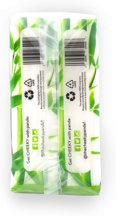 The Cheeky Panda Bamboo Pocket Tissues 8 Pack of 10 Hypoallergenic Tissues Ultra Soft 3Ply White Travel Size - Image 5