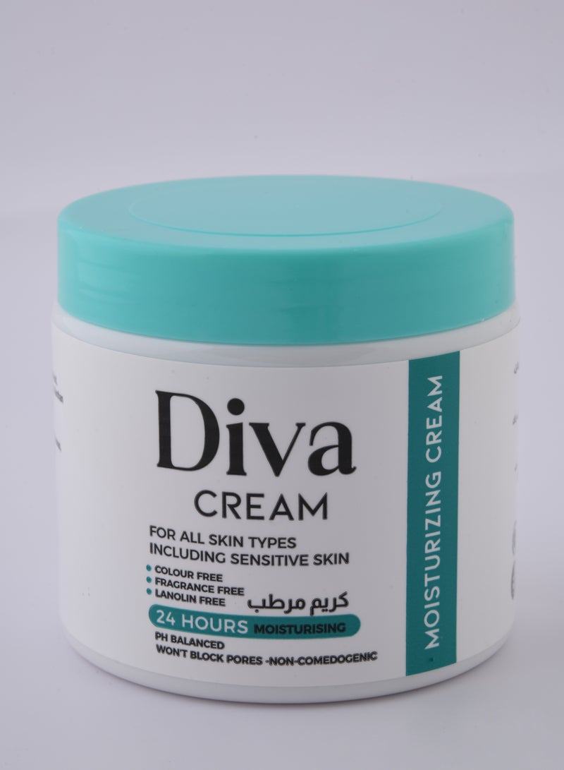 ديفا كريم مرطب لكل انواع البشرة 500 جرام - جار - Image 1