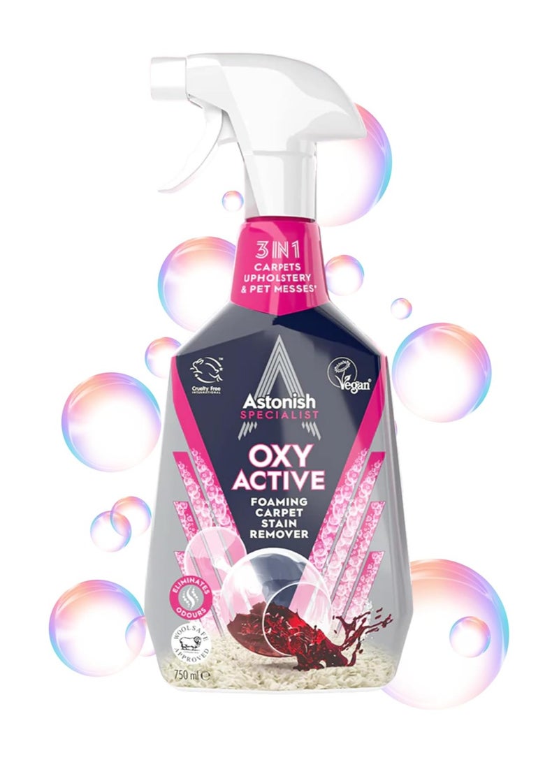 Astonish oxi active foaming Carpet & Upholstery stain remover 750 ml - Image 1