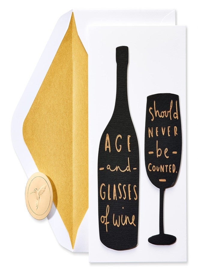 Papyrus Funny Birthday Card (Toast To You) - Image 1