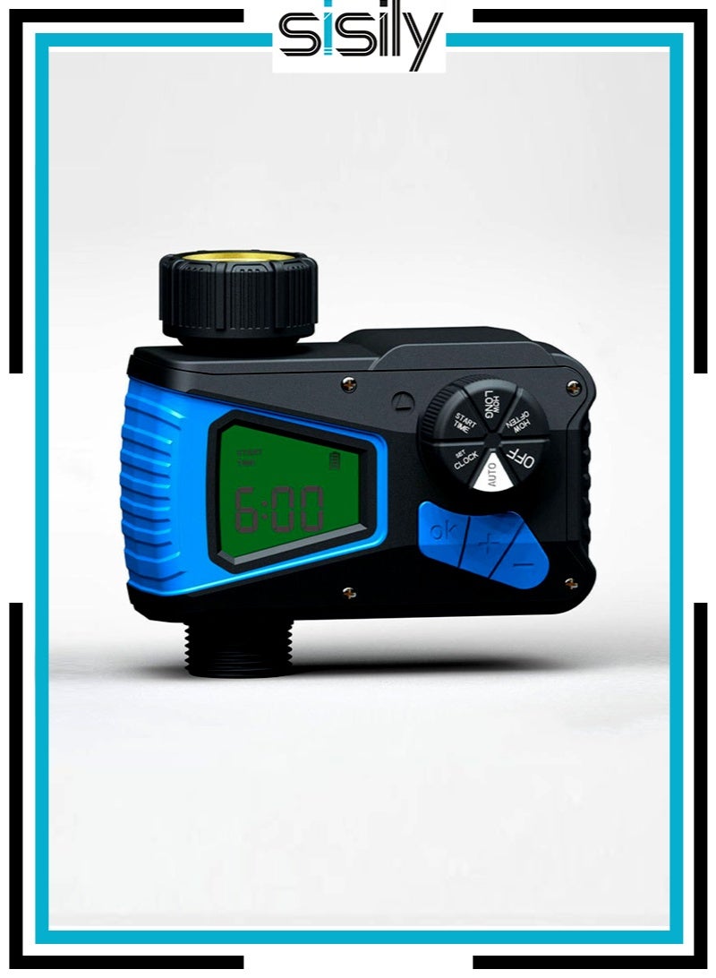 Sisily Automatic Watering Timer,Smart Copper Inlet Watering Timer - Programmable Automatic Irrigation Controller, Weatherproof for Garden & Balcony Plants - Image 1