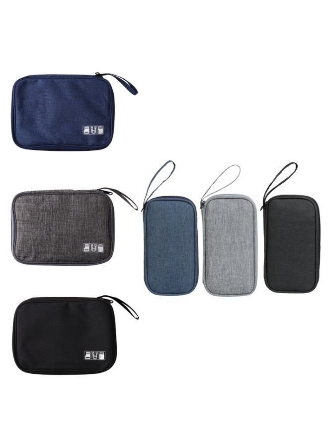 Power Hard Drive Digital Accessories Dustproof Storage Bag, Style: Power Bank Bag (Black) - Image 2