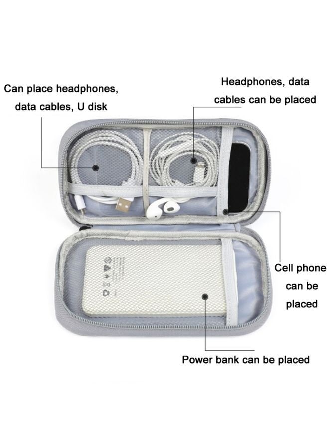 Power Hard Drive Digital Accessories Dustproof Storage Bag, Style: Power Bank Bag (Black) - Image 3