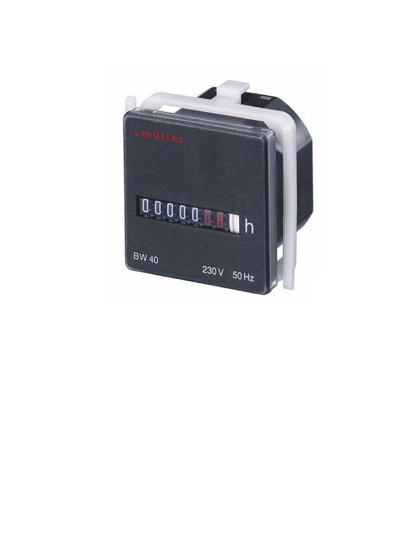 Muller Hour Counter Analog 115VAC 48x48mm Panel Mounted BW40 - Image 2