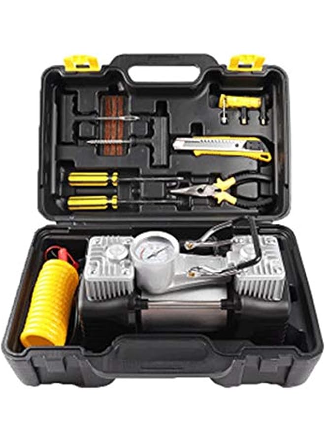 camel Heavy Duty Air Compressor 2Cylinder With Plastic Tool Box