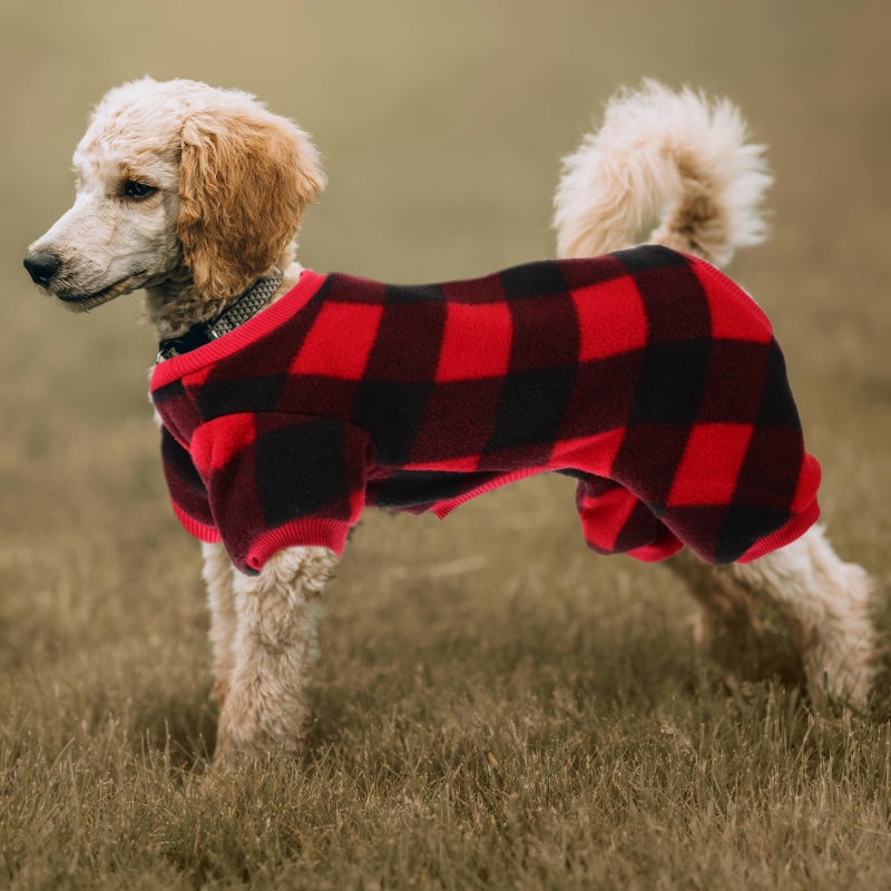 Small Dog Sweater Fleece Vest Winter Jacket Puppy Cold Weather Clothes Windproof (L) - Image 5