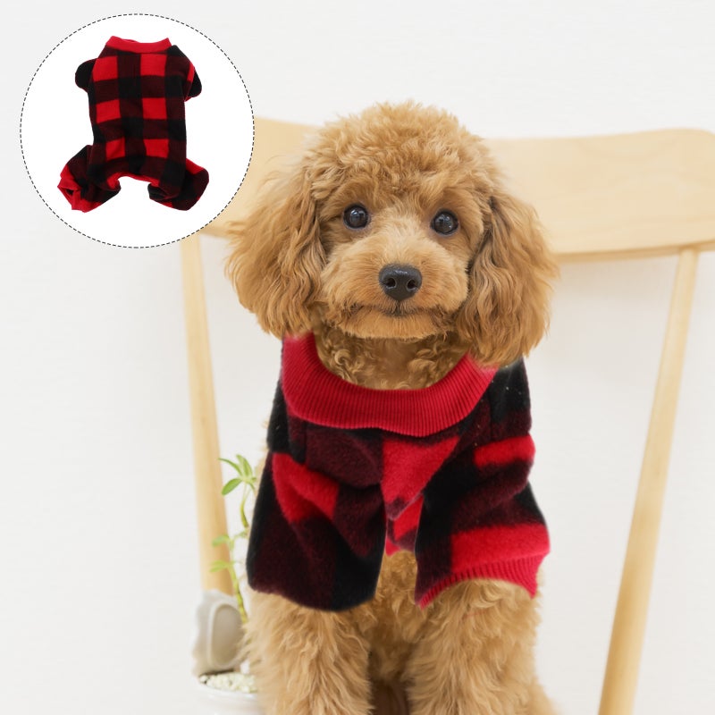 Small Dog Sweater Fleece Vest Winter Jacket Puppy Cold Weather Clothes Windproof (L) - Image 1