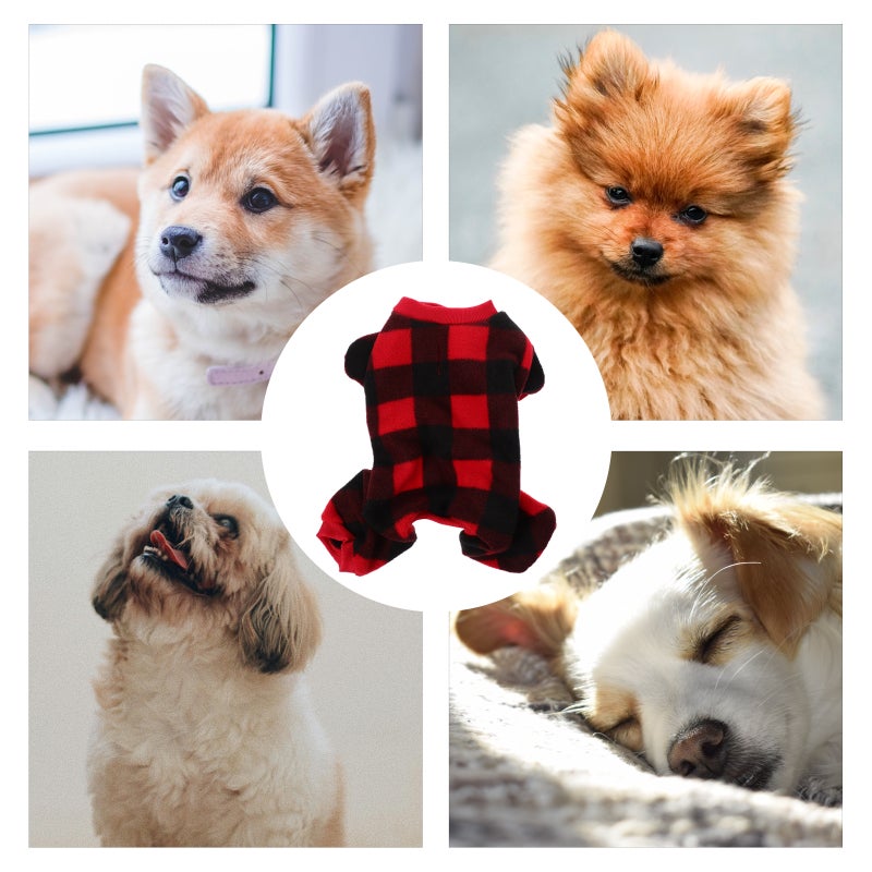 Small Dog Sweater Fleece Vest Winter Jacket Puppy Cold Weather Clothes Windproof (L) - Image 4