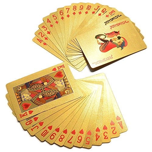 Kartique Golden Playing Cards With Wooden Box for Kids, Pack of 1 - Image 4