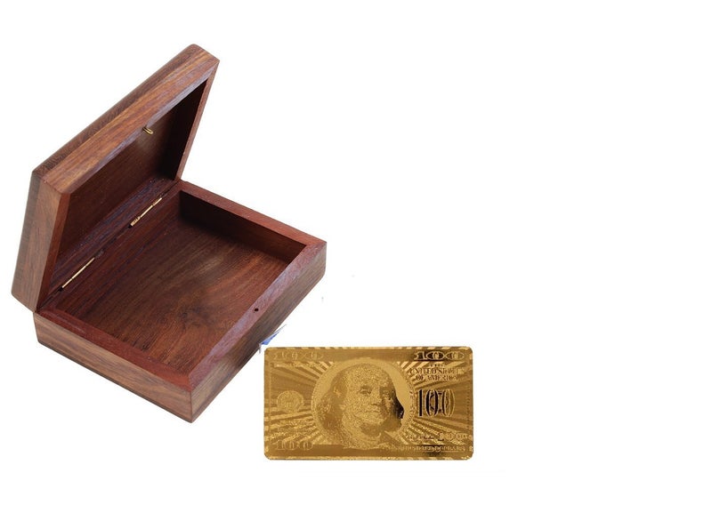 Kartique Golden Playing Cards With Wooden Box for Kids, Pack of 1 - Image 5