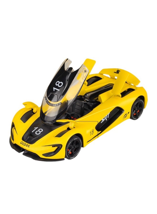 سيارة هوينا HN32881 SRT Tomahawk Track Edition دايكاست 1:32 عجلات خلفية بسحب مؤثرات صوتية وضوئية أضواء مضيئة جزئياً لعبة سباق قابلة للتحصيل - Image 1