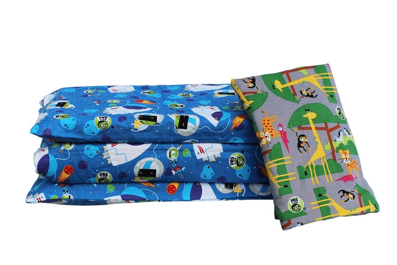KinderMat 1.5" Thick + PBS Kids Adventure Kit - 2 Washable Covers - 47" x 22", Special Edition - Safari Party and Space Explorer - Value Bundle Great for Daycare & Family Households - Image 4