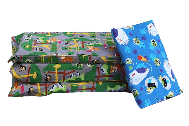 KinderMat 1.5" Thick + PBS Kids Adventure Kit - 2 Washable Covers - 47" x 22", Special Edition - Safari Party and Space Explorer - Value Bundle Great for Daycare & Family Households - Image 5