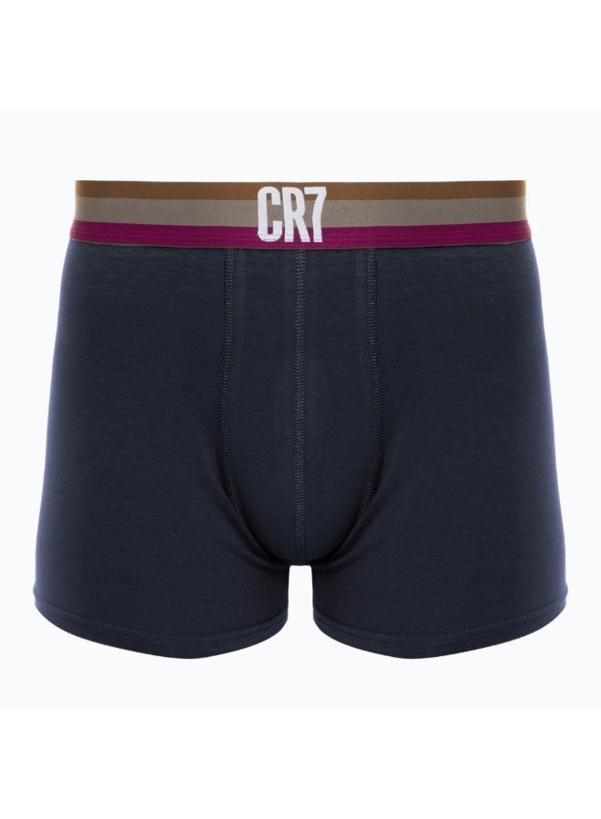 سي ار7 CR7 Men’s Basic Trunks – 3 Pack | Multicolor Premium Cotton Stretch Underwear - Image 3