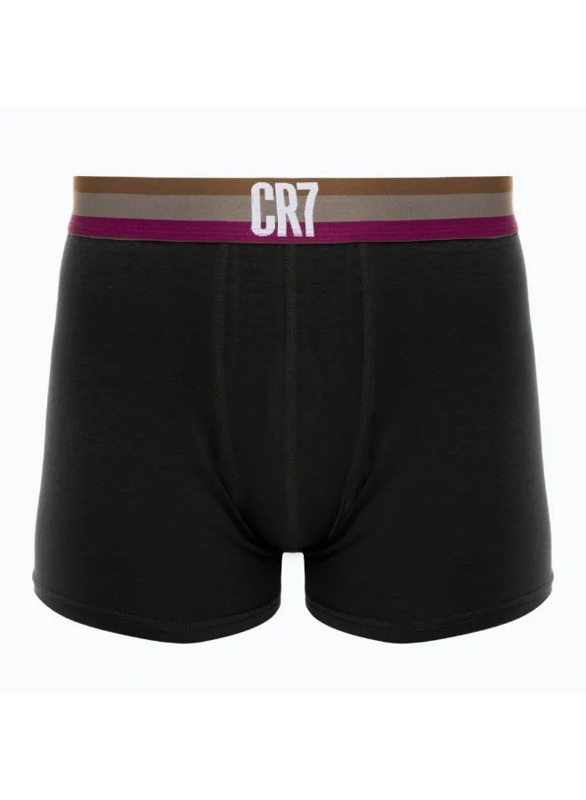 سي ار7 CR7 Men’s Basic Trunks – 3 Pack | Multicolor Premium Cotton Stretch Underwear