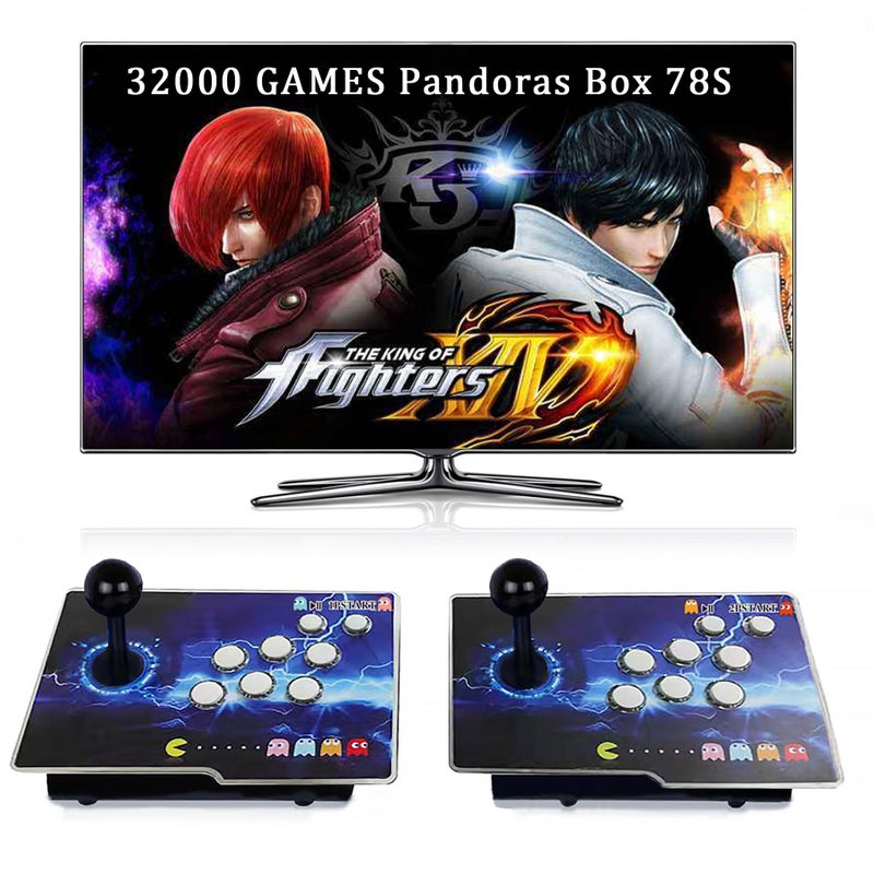 RegiisJoy 32000 in 1 Pandoras Box 78S Retro Arcade Game Console, 4 Player 3D Magical Modified Game, Search Save Delete Cheat Function, Favorite List, One-Button Combo, 128G TF, Separate Console - Image 1