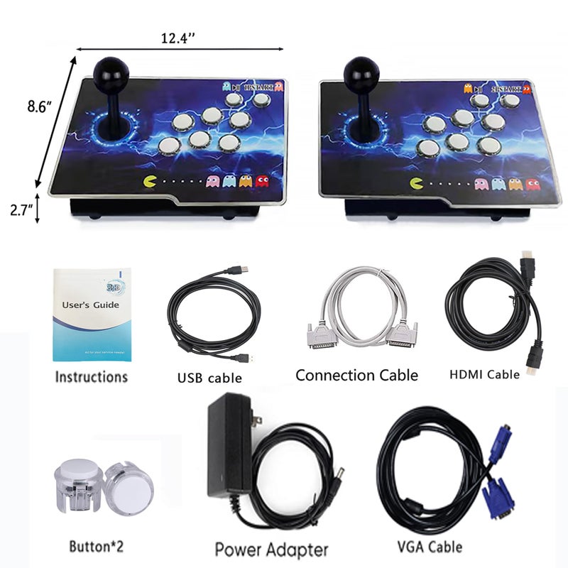 RegiisJoy 32000 in 1 Pandoras Box 78S Retro Arcade Game Console, 4 Player 3D Magical Modified Game, Search Save Delete Cheat Function, Favorite List, One-Button Combo, 128G TF, Separate Console - Image 4