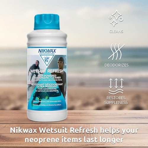 Nikwax Wetsuit Refresh 1L, Cleans, Conditions & Deodorizes Wetsuits, Booties and Neoprene Items - Image 3